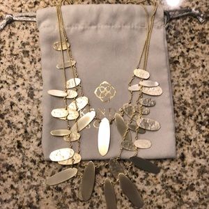 Gold Kendra Scott Statement Necklace